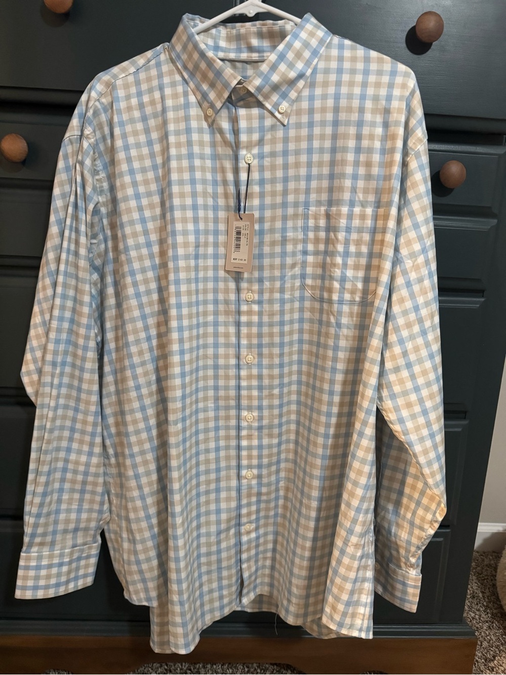 Peter Millar Plaid Button-Down Shirt XXL NWT